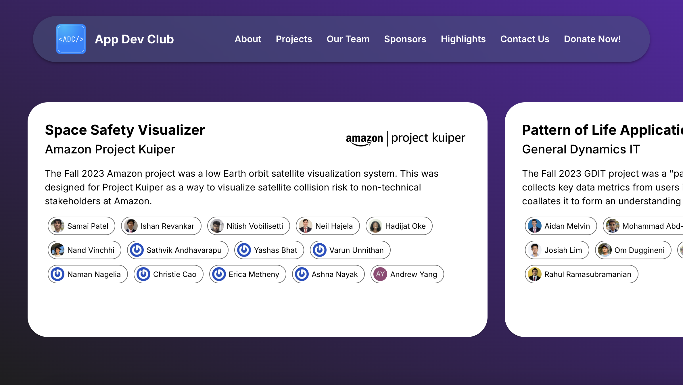 App Development Club Website